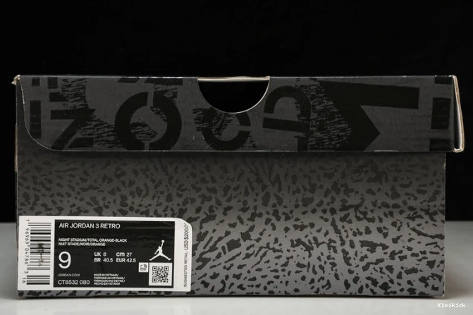 WellDesigned 533 Air 3 Pack" CT8532- Jordan "Fear 0611